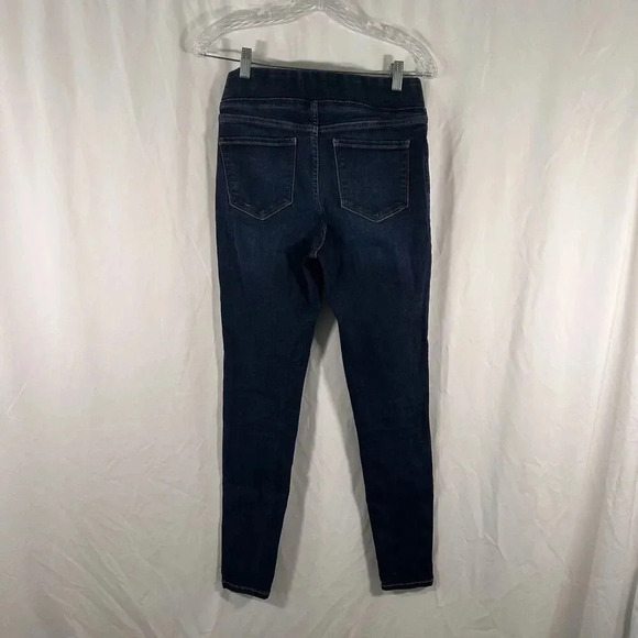 Old Navy Jeggings Women's 6 Dark Wash Denim Rockstar Pull On Mid Rise Cotton Ble - Picture 5 of 7